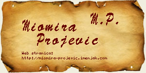 Miomira Projević vizit kartica